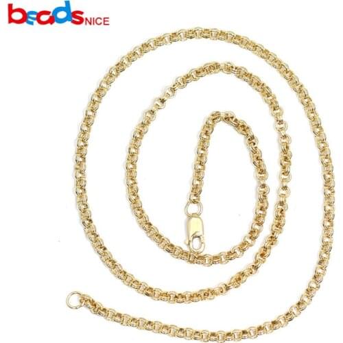 Beadsnice ID40144smt2 Gold Filled Chains Necklace Custom Delicate Pendant Chain Jewellery Wholesale Supply