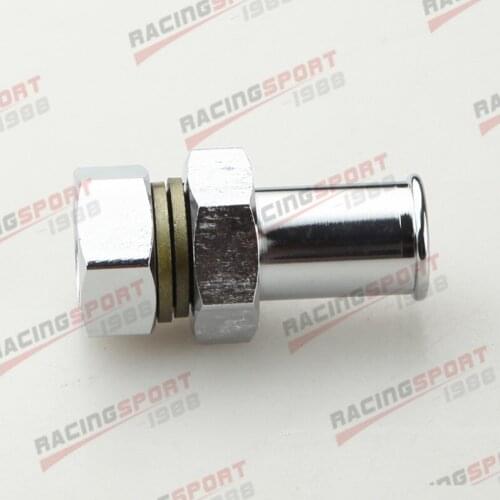 5/8" Turbo Oil Pan Return Drain Plug Adapter Bung Fitting Bolt On Hose No Weld