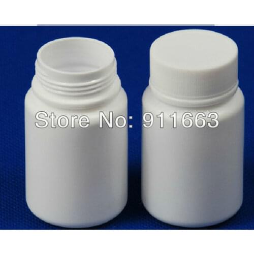 50 ml 1pcs Medical plastic bottles for empty capsules,capsules,pills,granules,pellets etc--PE bottles material