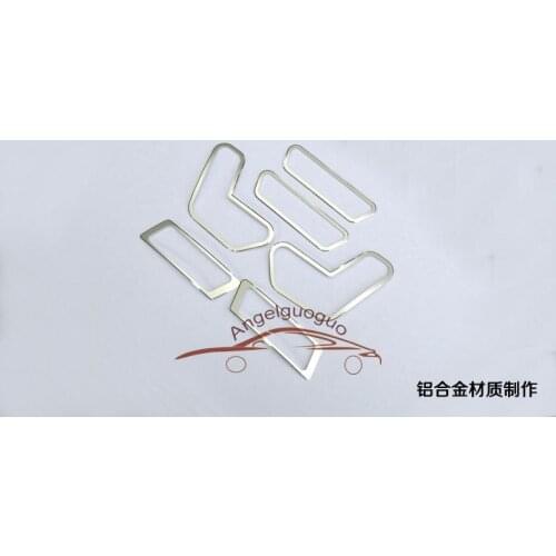 6PCS Car Seat Adjustment Buttons Decorative Sequins Aluminium Alloy for Mercedes Benz E/GLK/CLS/ML/ GL/GLE