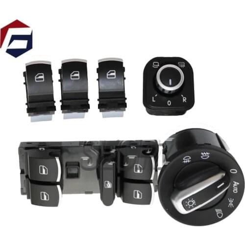 6PCS Window Mirror Headlight Switch for V W J etta 6 Golf GTI 5 6 Tiguan Passat B6 CC 5ND959857 5ND941431B 5ND 941 431 B