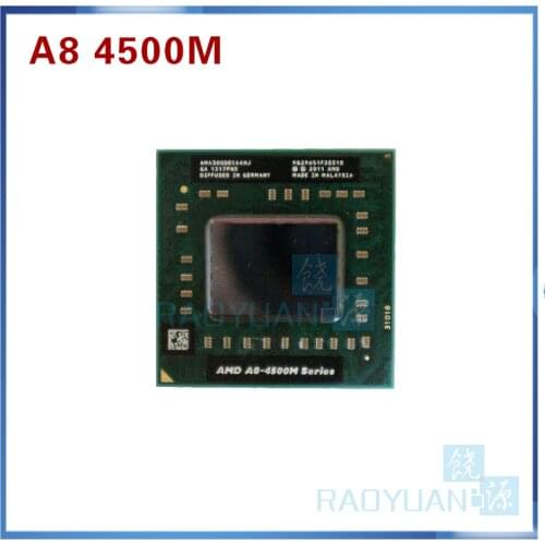 AMD A8-Series A8 4500M AM4500DEC44HJ laptop CPU 1.9G Socket FS1(FS1R2) Quad Core A8-4500M sell A8 3520M