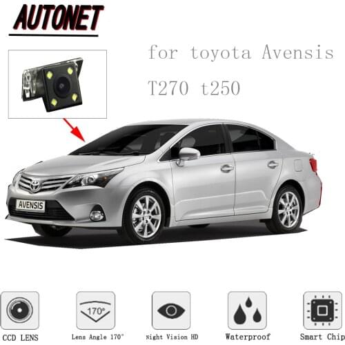 AUTONET Rear View camera for toyota Avensis T270 t250 2003~2015/CCD/Night Vision/Reserved hole/Reverse Camera/Backup Camera