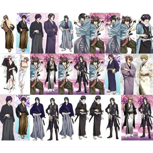 Hakuouki Japanese Coscase Anime Hijikata Toshizo Okita Souji Saitou Hajime Dakimakura pillow cover hugging body pillowcase