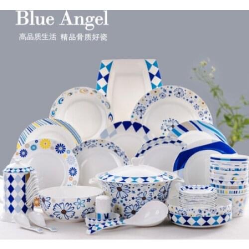 Dear hoomey tableware 56 Korean ceramic tableware Bowl Dish Set high-grade bone