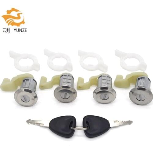 7701472806 4PCS DOOR LOCK WITH 2 SAME KEYS FOR RENAULT CLIO II 98-05