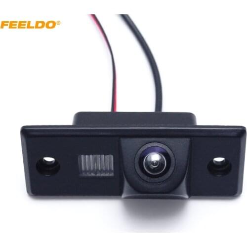 FEELDO Car Reverse Rear View Camera for Volkswagen Golf Jetta Passat Polo Touareg Skoda Fabia Parking Camera