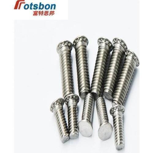 FHS-M4-15 Round Head Studs Self-clinching Blind Rivet Protruding Stud Clinch PC Screw Platen Screws Sheet Metal Vis PEM Standard