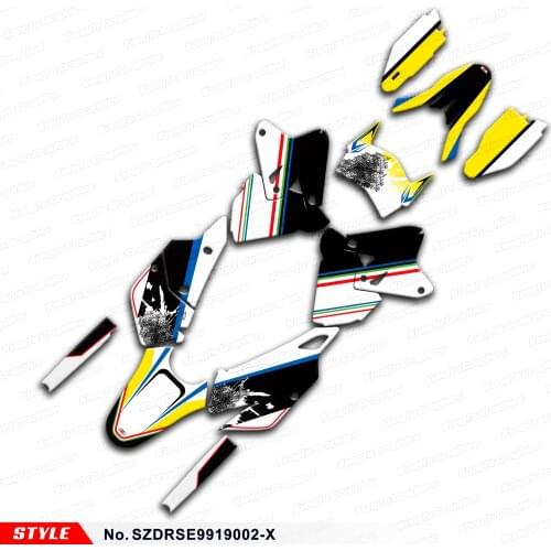 Aftermarket Racing Stickers for DRZ400SM DRZ400E DRZ 400 SM Enduro DRZ400 SM E KLX 400R 99 to 19, Style No. SZDRSE9919002-X