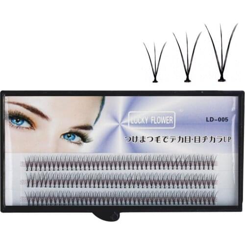 Lucky Flower Chicken claw type False Eyelash Six Roots imitated mink Fake eyelash Extension