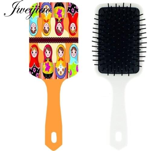 JWEIJIAO Russia Doll Photo Massage Comb Womans Tangle Hair Brushes Girls hairbrush