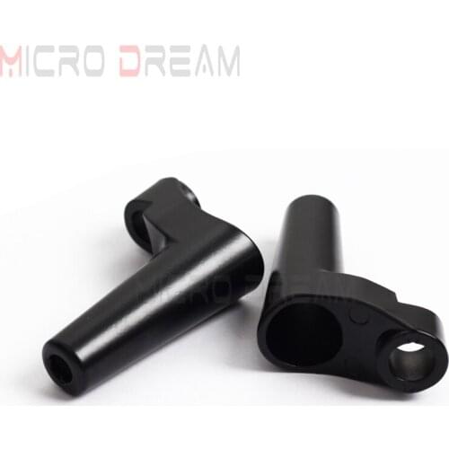 For Harley Dyna Street Fat Bob FXD Sportster XL883 XL1200 1988-Later Black Motorcycle Front Turn Signal Relocation Kit Bracket