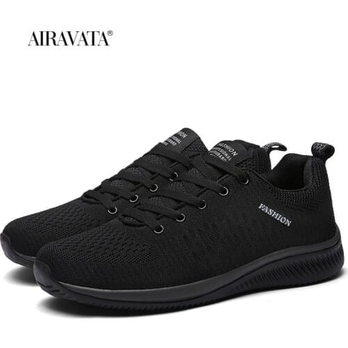 Men Women Running Shoes Breathable Comfortable Mesh Female Tennis Sneakers Lightweight Rubber and Soft Bottom Anti-slip Lace-up