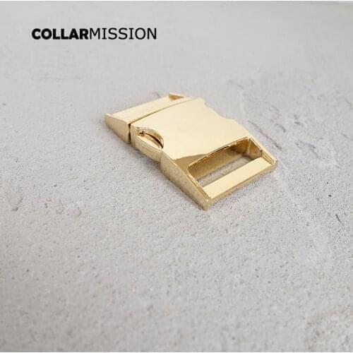 20pcs/lot Metal side release curved buckles durable hardware strong security lock puppy cat collars diy parts Zinc Alloy CK25J02