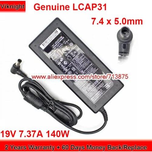Genuine 140W Charger 19V 7.37A AC Adapter for Lien Chang LCAP31 with 7.4 x 5.0mm Plug Power Supply