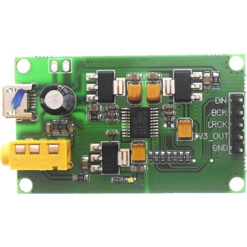 PCM5102A I2S IIS Stereo Digital Audio Input DAC Decoder Board to AUX Analog Output for CSR8670 CSR8675 CSR64215