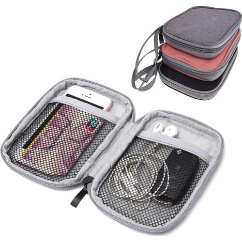 Portable Earphone Storage Bag Digital Gadgets Case Bluetooth Bag Data Cable MAC Charger U Disk Protective Cover