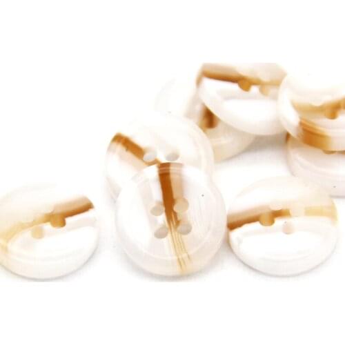 20pcs White Imitation Horn Sewing Shirt Resin Buttons For Clothing Children DIY Crafts Decorative Handmade Accessories Wholesale