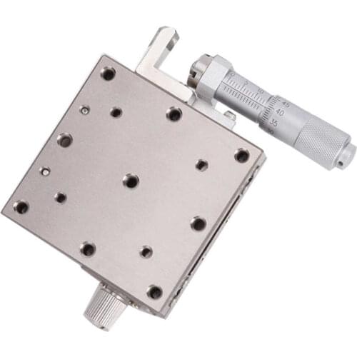 Manual X Linear Platform Stainless Steel 60x60mm Replace for Misumi XSG60 Model Sliding Table