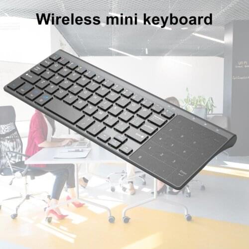 Universal 2.4G Wireless Keyboard with Number Touchpad for Android Windows Desktop Laptop PC TV Box Keyboards