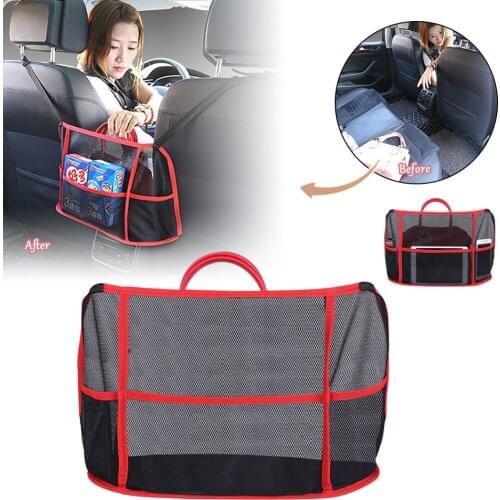 Universal Car Seat Side Storage Mesh Net Bag Luggage Holder Pocket Trunk Cargo Nets Organizer Auto Interior Accessories