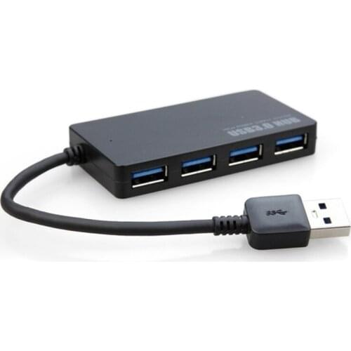 USB 3.0 Hub 4 Port High Speed Slim Compact Expansion Splitter Cable SB 3.0 which supports high-speed (5G Mbps)