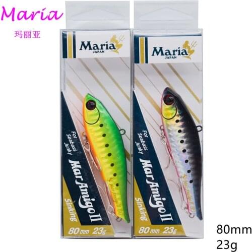 Japan originated from maria maria road the VIB 80 mm 23 g sea fishing boat fishing bait outside golden gun bass bait