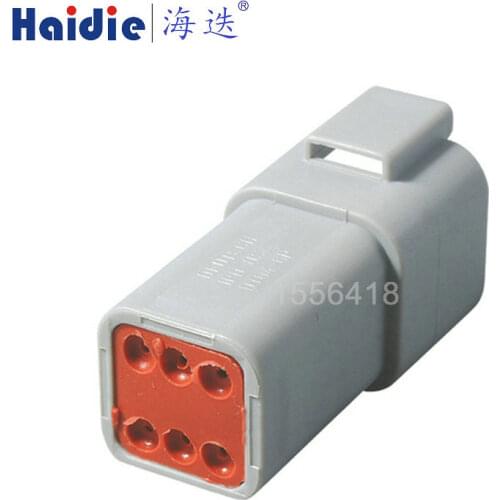 Free shipping 5sets 6pin auto wire harness electric male and female connector DT04-6P DT06-6S