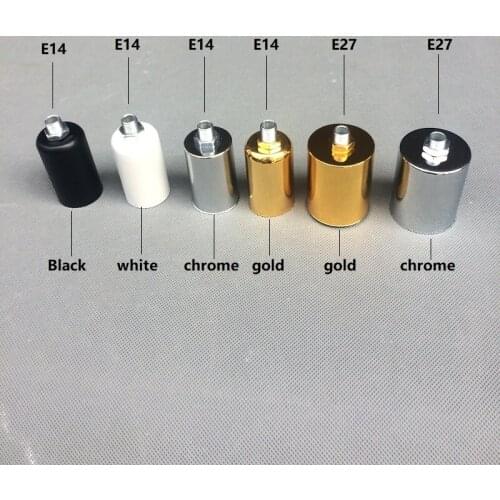 2pcs E27E14 Screw Lock Wire Ceramic Screw Lamp Holder With Lamp Cup Lighting Accessories Upgraded copper core flame Retardant