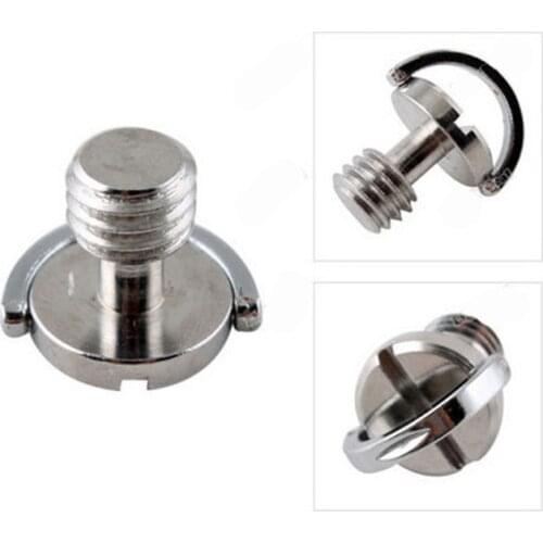 3/8" D-Ring Camera Screws for DSLR Camera Tripod Quick Release Plate