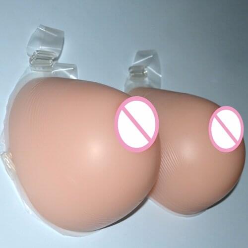 3600g/Pair Huge Silicone Fake False Breast Form Artificial Chest Prosthesis Mastectomy Boobs Enhancer With Strap