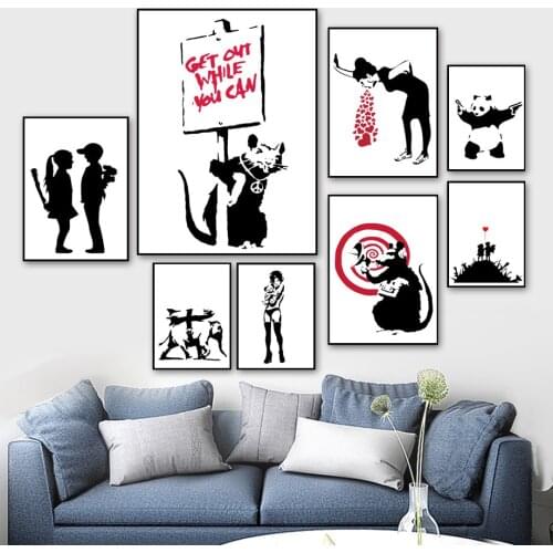 5D DIY Diamond Painting Banksy Painting Cross stitch kits Diamond embroidery Art Picture of Rhinestones Home Decoration