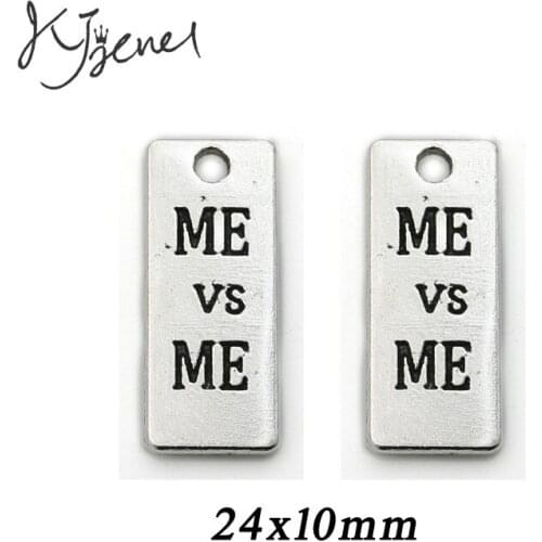 Antique Silver Plated "Me Me" Charm Pendant Bracelets Jewelry Findings Accessories Making Craft DIY 29x36mm 10Pcs/lot