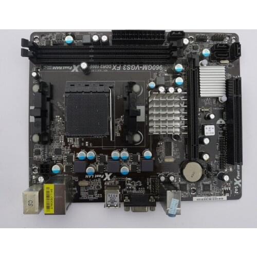 Free Shipping Original ASRock 960GM-VGS3 FX Gigabit Ethernet AM3 + DDR3 Support Bulldozer
