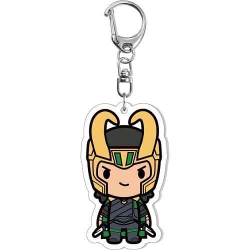 Anime Marvel Avengers Spiderman Keychain Superhero Heroes Figures Bag Pendant Cartoon Iron Man Spiderman Keyring Toys Gifts