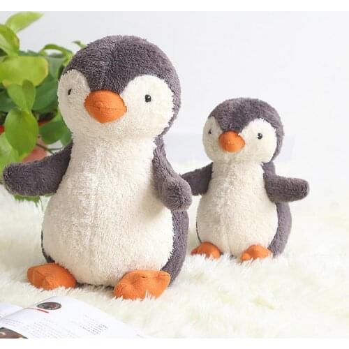 23CM/17CM Creative Smooth Surface Penguin Stuffed Doll Granular Sensation Butt Non-deforming Cute Penguin Stuffed Toy for Kids