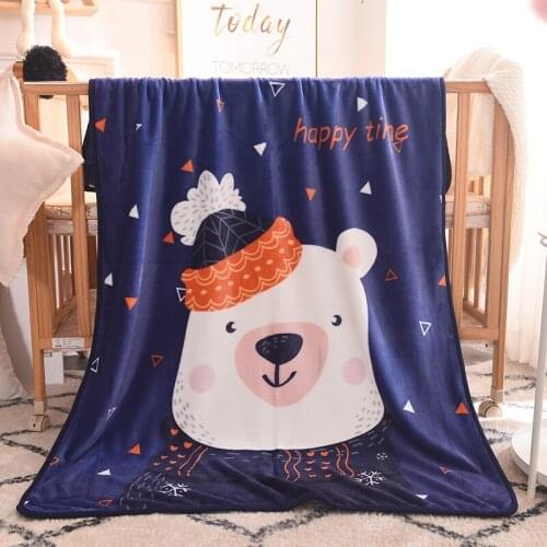 Flannel children blanket summer air conditioning blanket leisure blanket travel blanket children bath towel baby bag