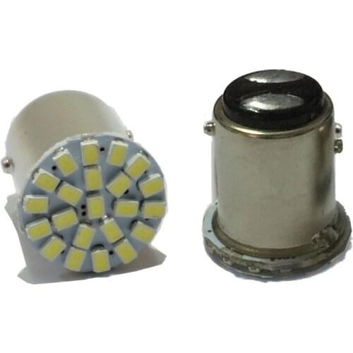 Hot Sale Promotion 100pcs/lot Car S25 P21w 1156 Ba15s 22 Leds 22smd 1206 Rear Turn Signal Light Bulb White Lamp External Lights