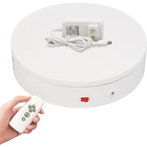 HQ R01 Remote Control Electric Rotating Turntable Display Stand Lazy Susan Base Automatic Rotary Stand Revolving Platform