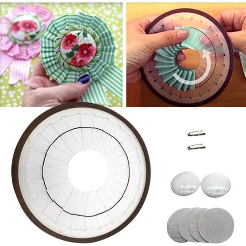Non-woven fabric DIY Rosette Maker Handmade Ribbon Flower Decor Making Tool Easy Rosette Maker