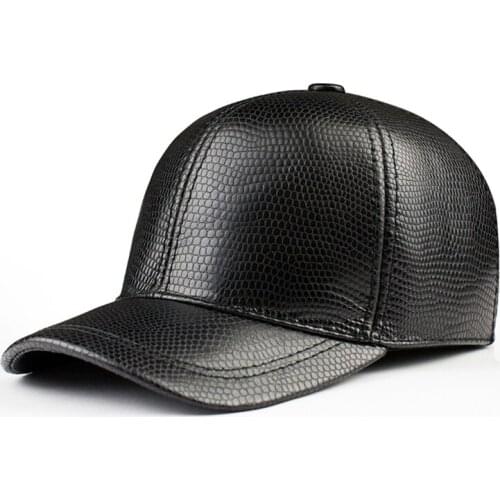 Winter Genuine Leather Patchwork Baseball Caps For Men Women Golf Peaked Dome Hats Male Letters Adjustable Ear Warm Casquette
