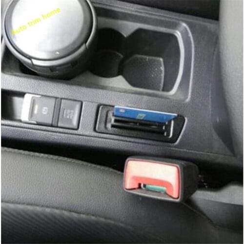 Lapetus Interior Refit Kit Gear Box Card Slot Storage Kit Accessories Fit For Volkswagen T-Roc T Roc 2018 2019 2020 2021 Plastic