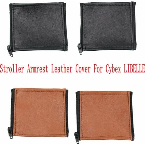 Leather Armrest Covers For Cybex Libelle Baby Stroller Pushchair Handle Case Protective Covers Pram Bumper Stroller Accessories