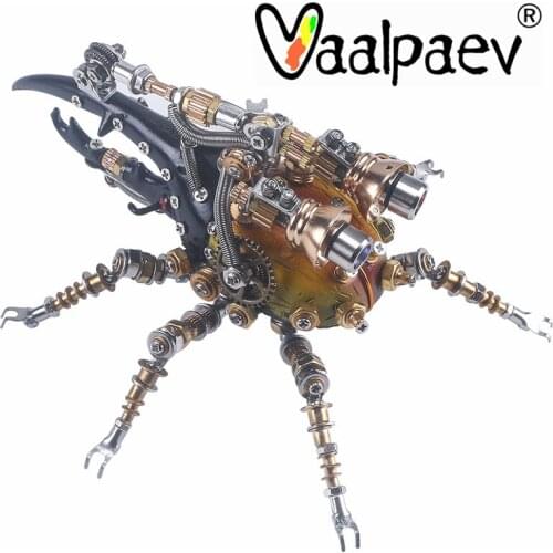 Mechanical Mutant Insect Beetle Robot Iron 3D Metal Puzzle DIY Assemble Building Blocks Toys for Adult Men Boys Creative Gift