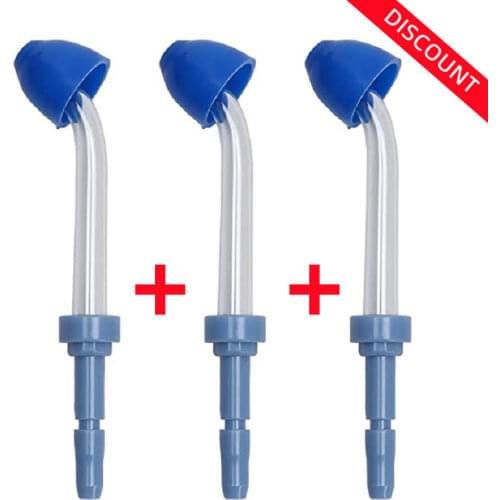 3Pcs Nasal Irrigator Nozzle Compatible With Waterpik Oral Irrigator Remove Nasal Mucus And Secretions WP-100 WP-450 WP-250 WP300
