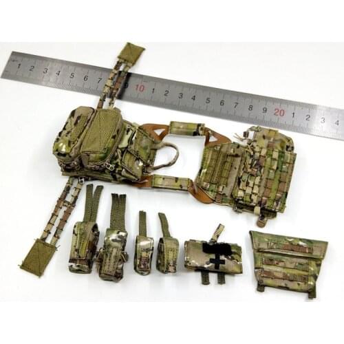 EASY/SIMPLE ES 1/6 Scale 26040B American Delta Force Chest Bag Full Set Model For Action Figure DIY Accessories