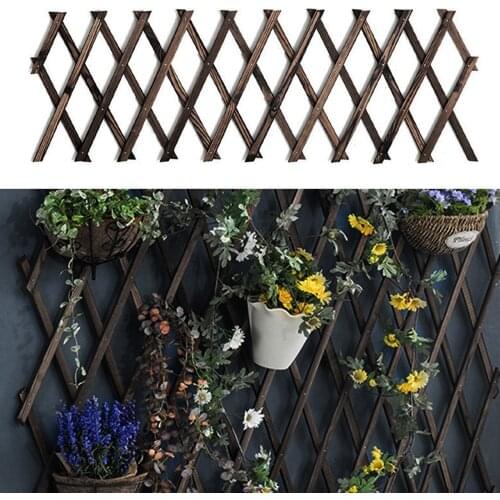 Expandable Garden Trellis Plant Support Lattice Fence Panel for Climbing Plants Vine Ivy Rose Cucumbers Clematis