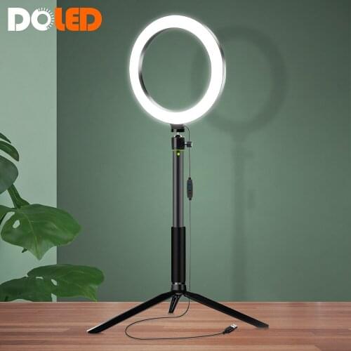 20cm LED Makeup Lamp Ringlight for Beauty of Selfie Video on YouTube Tiktok Ring Light for Photographic Lighting of Photo Studio