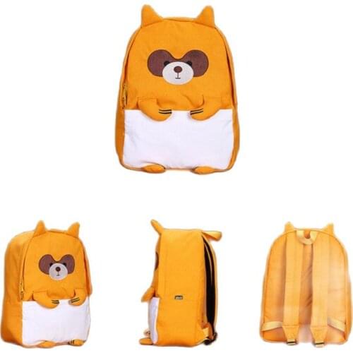 BelleBoutique Cartoon School Bag Unisex Animal Print Embroidery Cute Boys Girls Kids Childrens Kids Backpacks Kindergarten