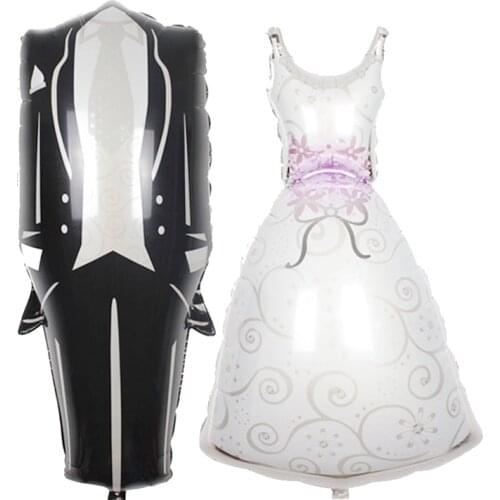 Wedding Balloons Bride Bride Wedding Dress Groom Suit Foil Balloon Wedding Party Decor Party Decoration Balloon